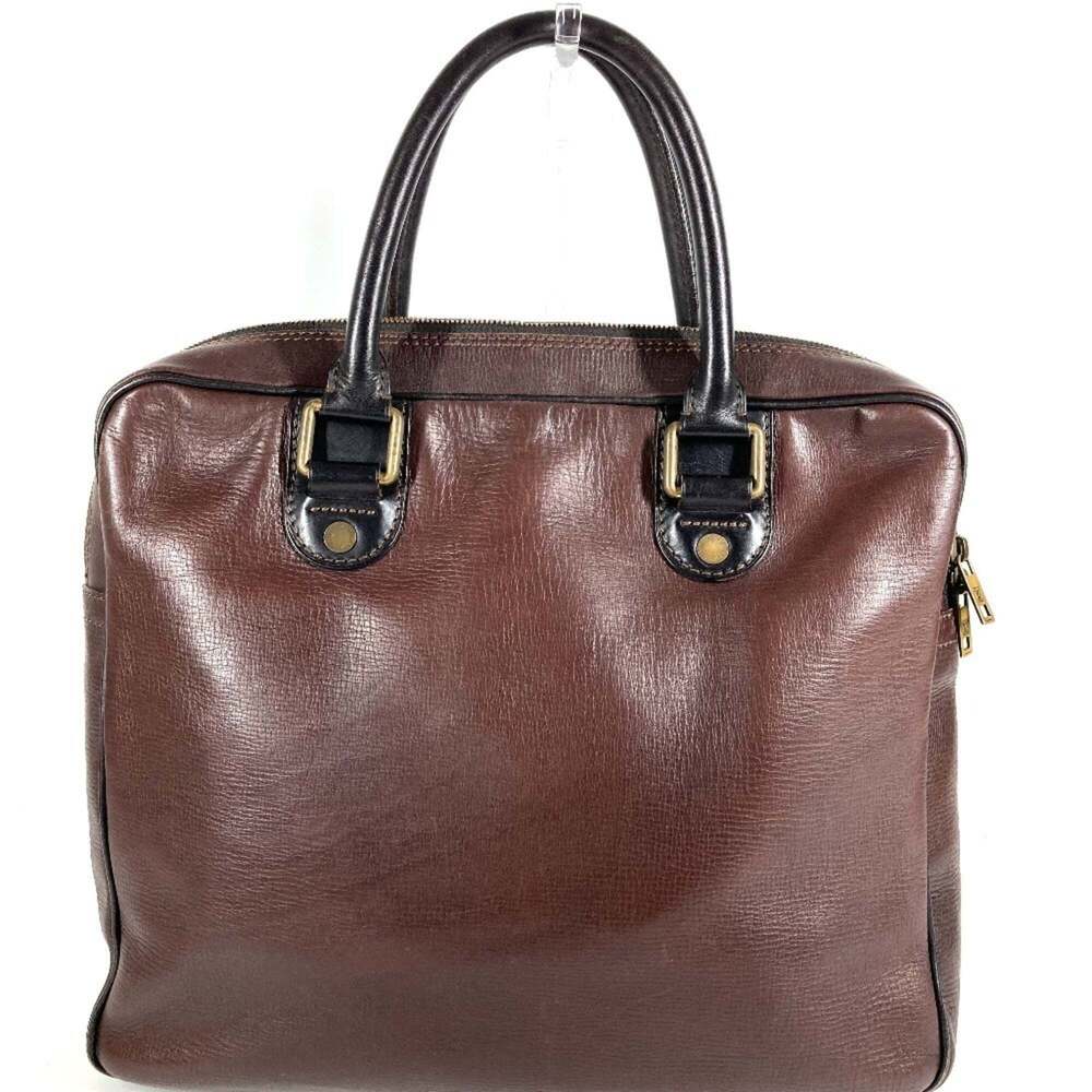 LOUIS VUITTON Authentic Brown Leather Tote Bag - Picture 15 of 16